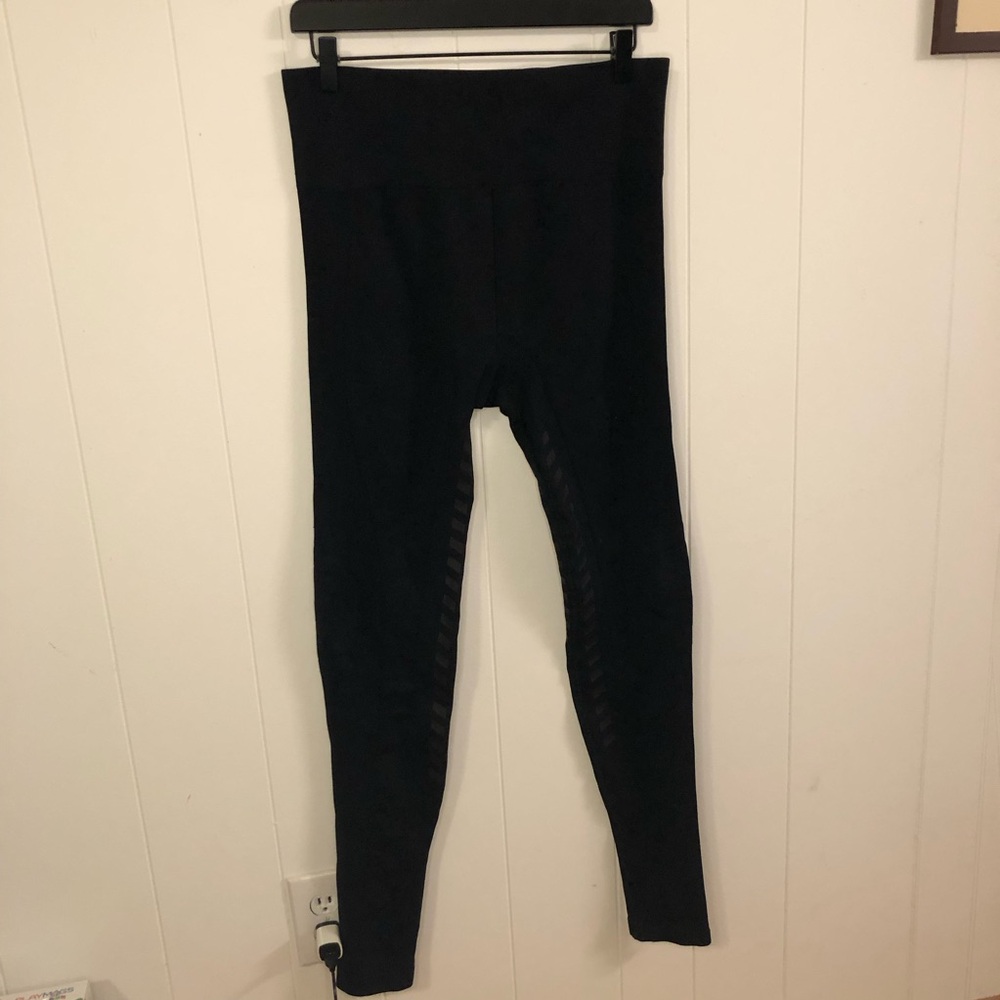 Goode Rider Compression High-Waist Black Equestrian Leggings Large